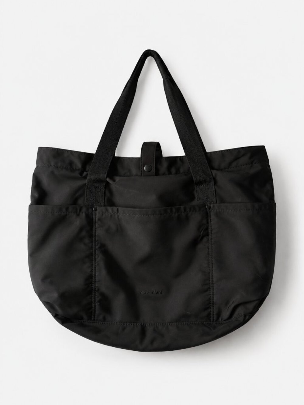 BAGSMART Black Nylon Tote Bag Minimalist Travel Work Laptop Everyday Carry